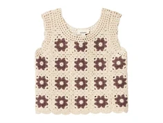 Lil Atelier birch blomstret strik vest
